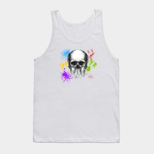 Skull Spatter Tank Top